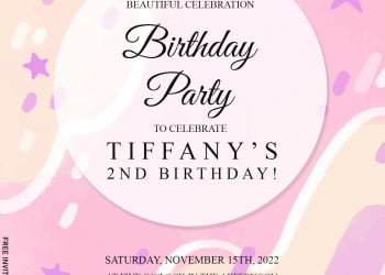 7+ Pink Watercolor Birthday Invitation Templates