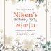 8+ Aesthetic Watercolor Floral Birthday Invitation Templates