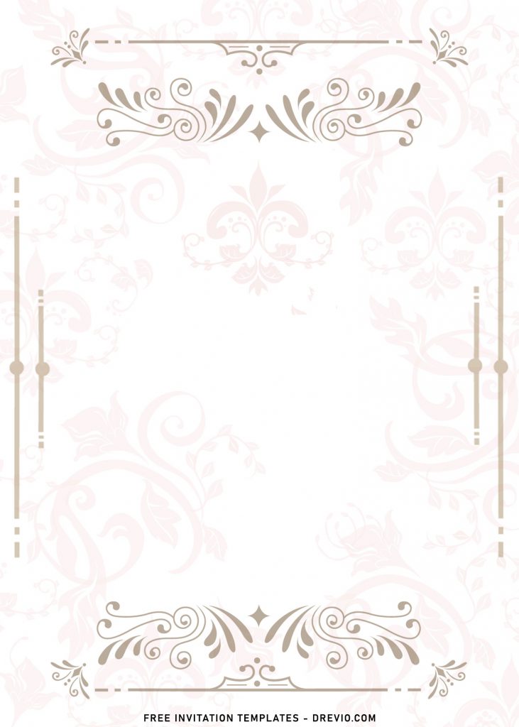 8+ Elegant Floral Pattern Wedding Invitation Templates with stunning vintage ornaments