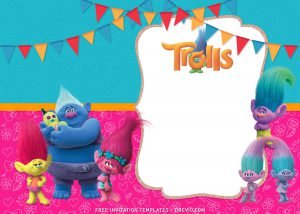 8+ Adorable Trolls Birthday Invitation Templates For Your Kid’s ...