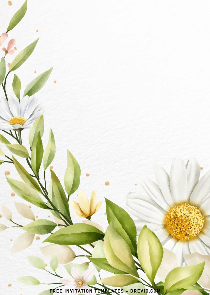 8+ Bright Yellow Chrysanthemum Birthday Invitation Templates with solid white background