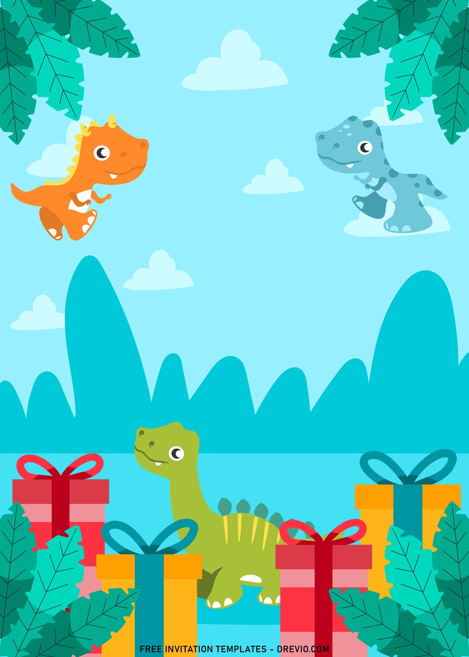 9 Dinosaur Birthday Invitation Templates Download Hundreds FREE PRINTABLE Birthday Invitation