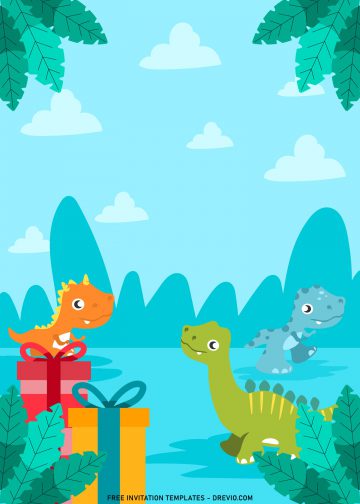 9+ Dinosaur Birthday Invitation Templates - Drevio : Free And Printable ...