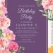9+ Romantic Flowers Birthday Invitation Templates