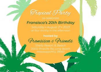 9+ Tropical Summer Birthday Invitation Templates