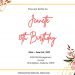 8+ Parisian Peach Floral Birthday Invitation Templates