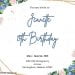 7+ Blue And White Floral Theory Invitation Templates