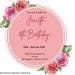 7+ Watercolor Roses Round Floral Invitation Templates