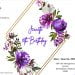 9+ Purple Lush Floral For Invitation Templates