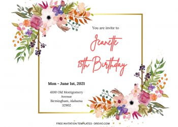 7+ Tribal Floral Bouquet For Invitation Templates