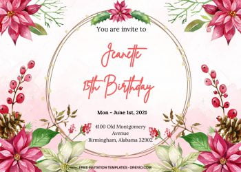 8+ Jolly Berry Floral For Birthday Invitation Templates