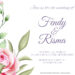 8+ Beautiful Watercolor Roses Floral invitation Templates