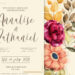 12+ Summer Breeze Peonies Floral Invitation Template