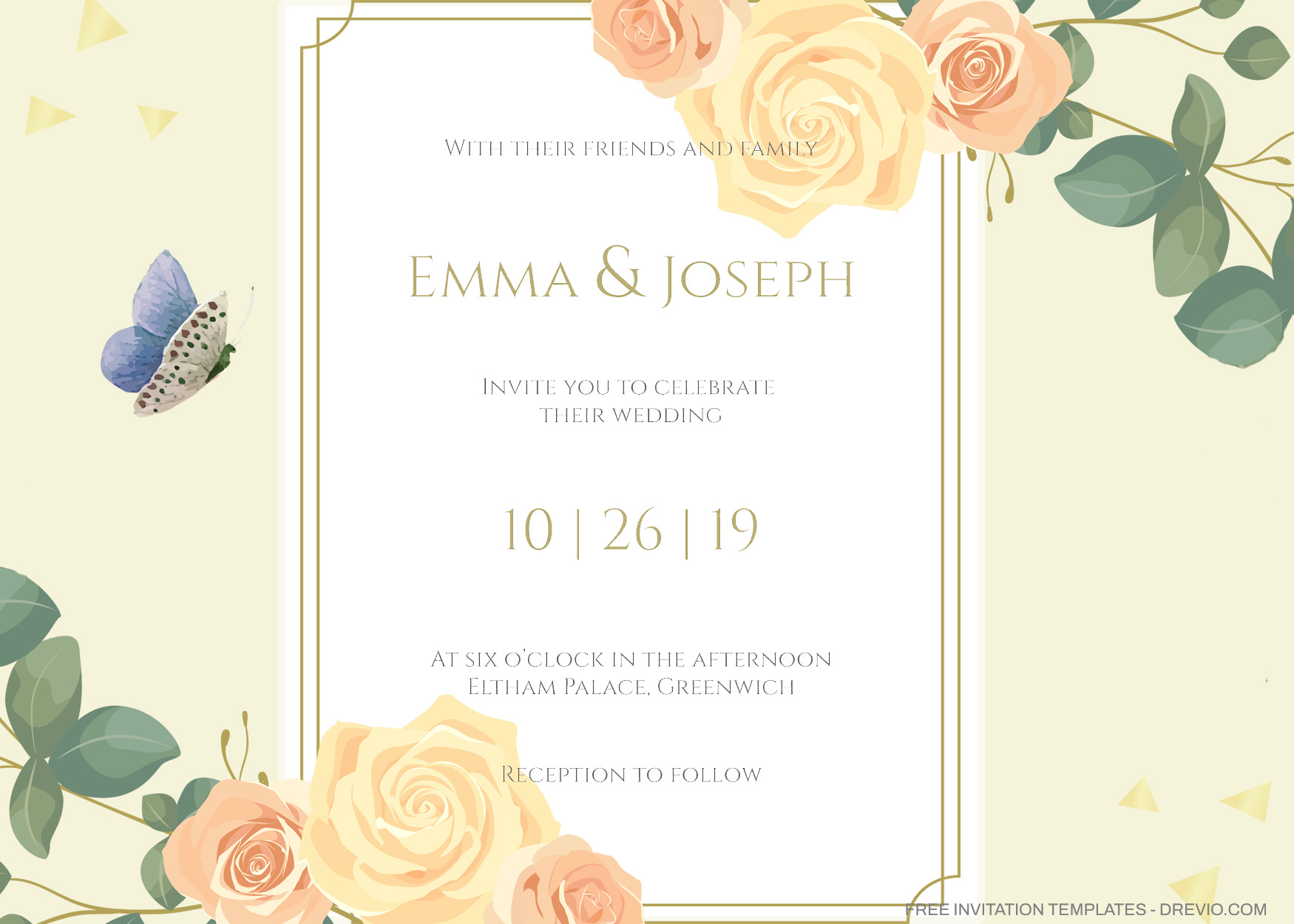8+ Soft Watercolor Roses Floral Invitation Templates