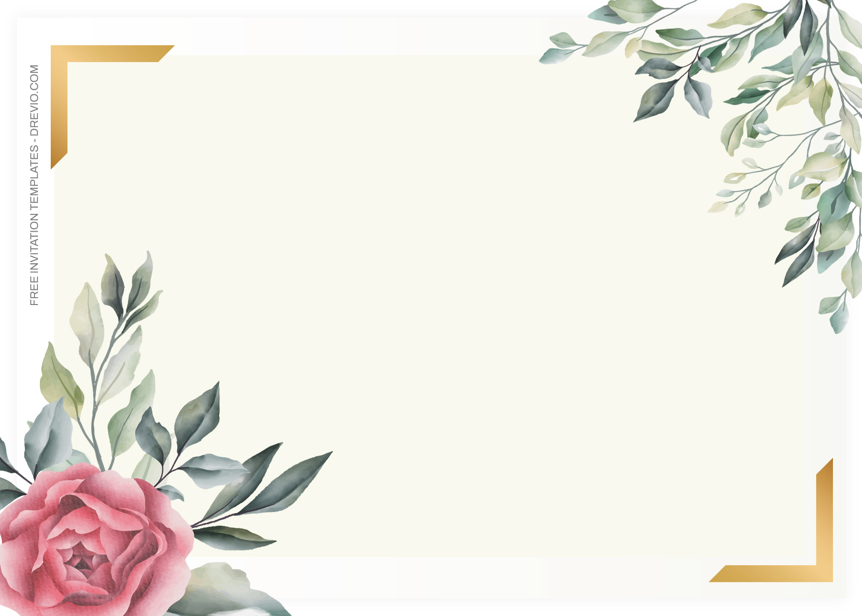 8+ Square Watercolor Roses Floral Invitation Templates