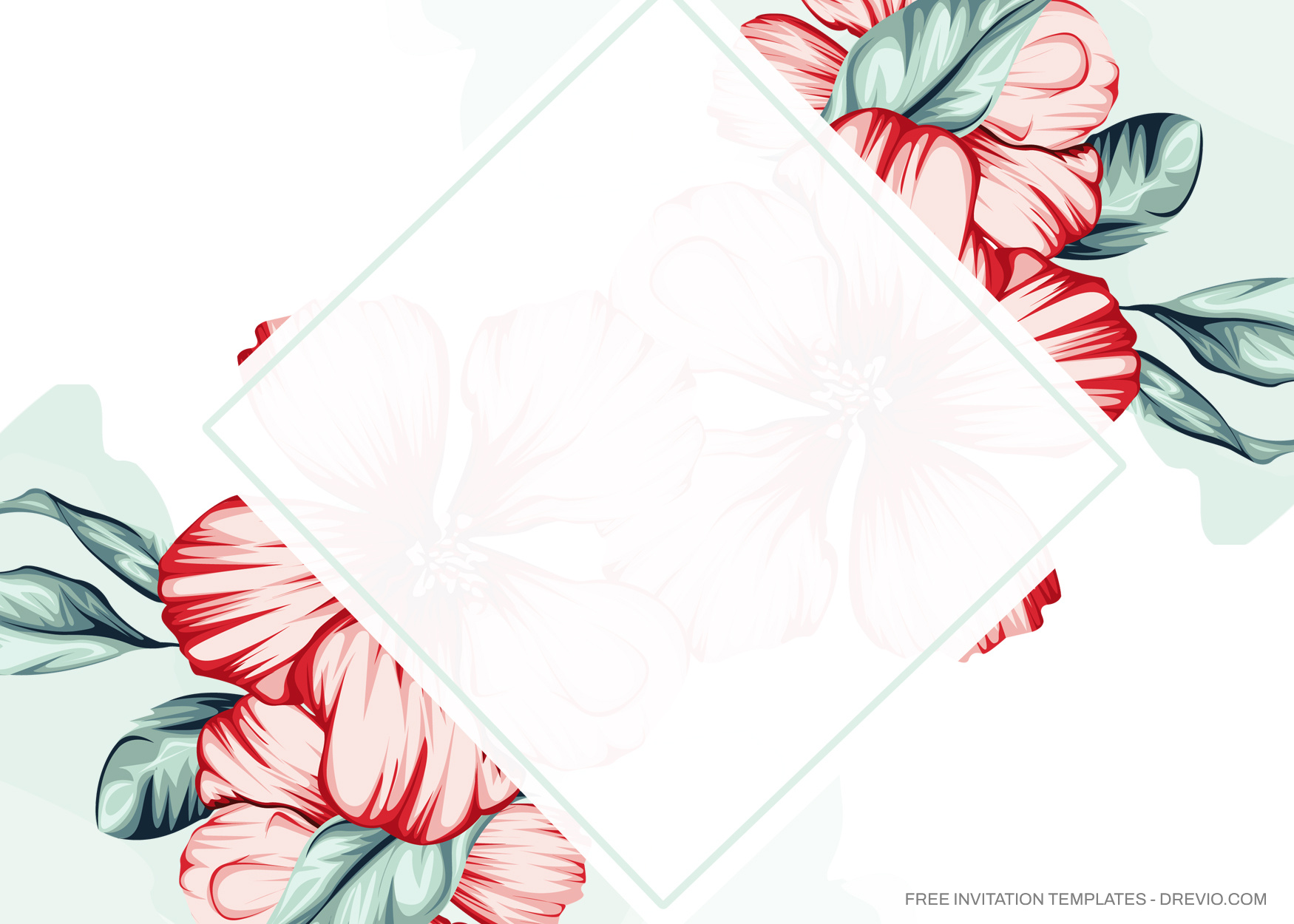 7+ Tropical Watercolor Floral Invitation Templates