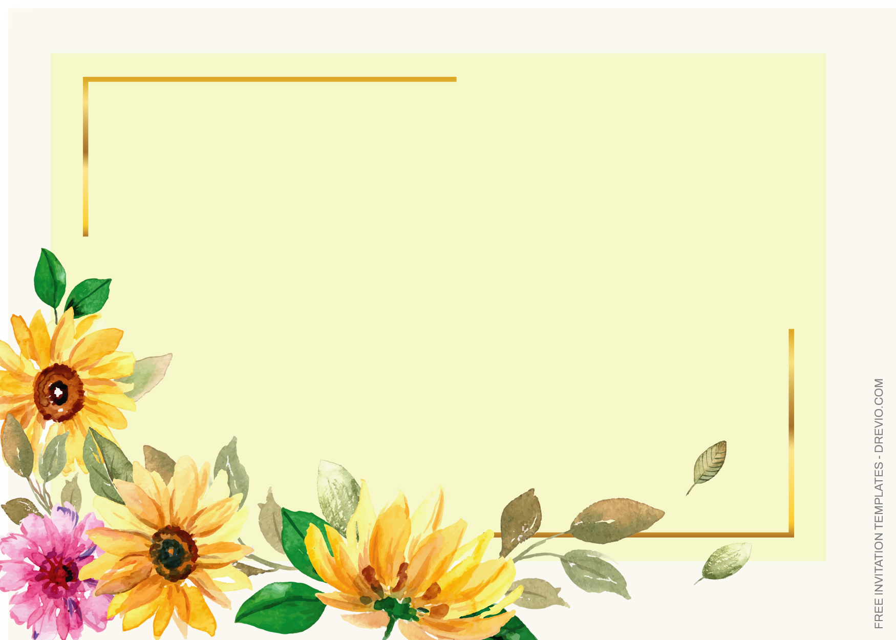 7+ Sunny Sunflowers Floral Invitation Templates