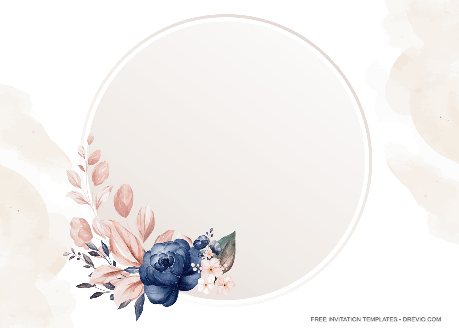 9+ Sweet Watercolor Peonies Floral Invitation Template