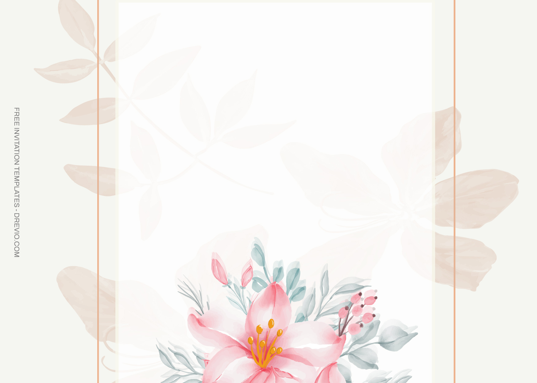 7+ Sweet Pink Lily Floral Invitation Templates