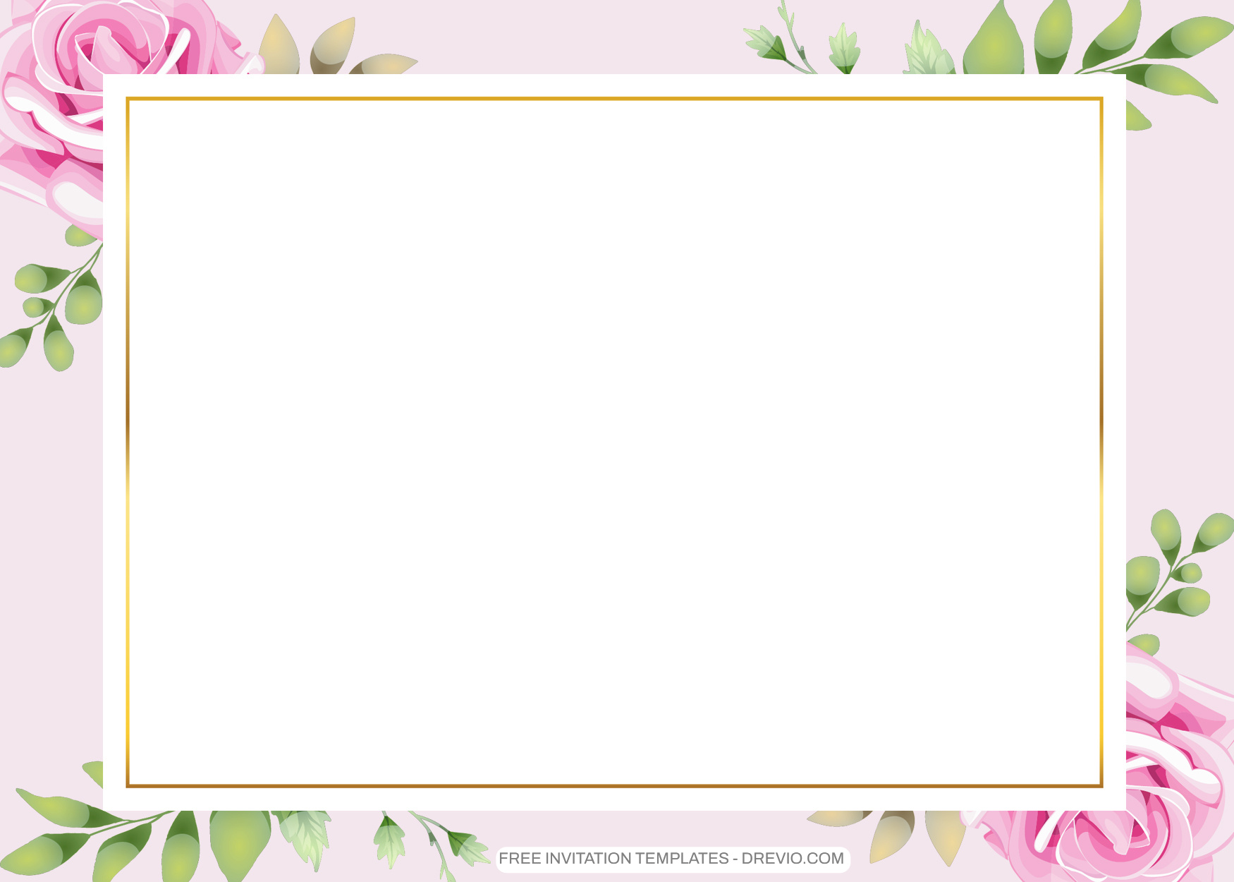 9+ Pastel Roses Floral Invitation Template