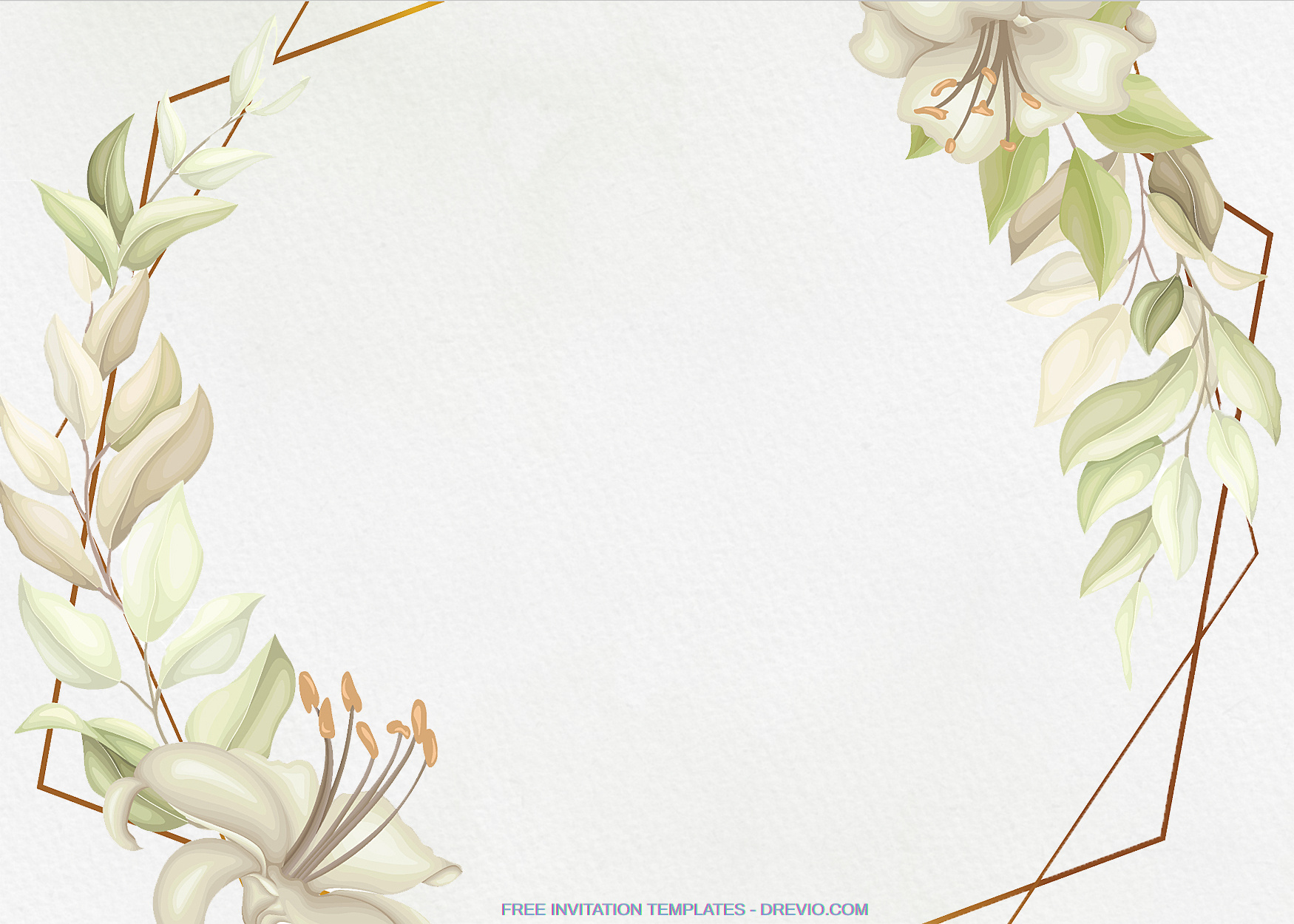 9+ All White Watercolor Floral Invitation Templates