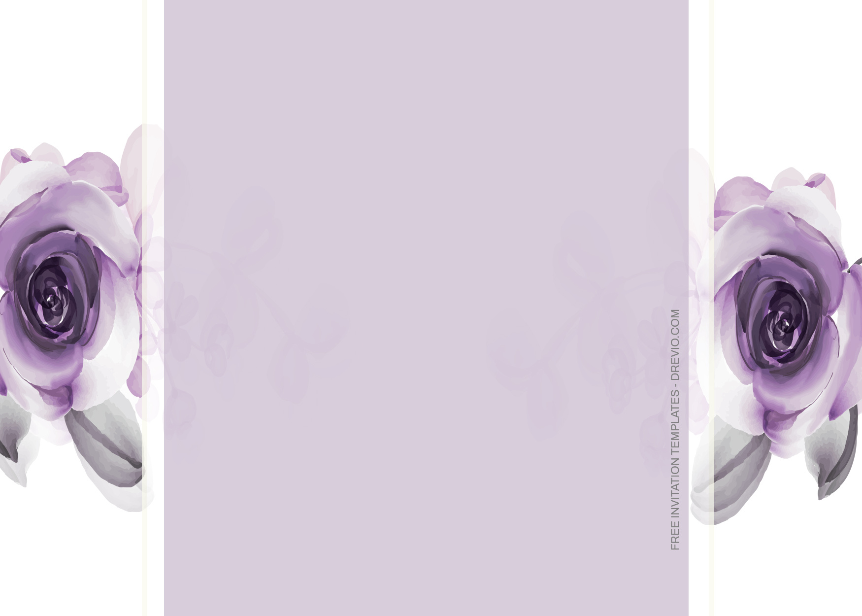 7+ Purple Watercolor Peony Floral Invitation Templates