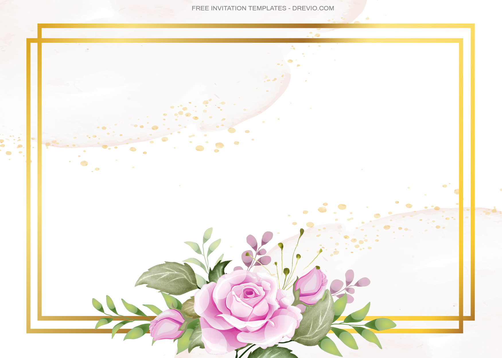 8+ Beautiful Pinkish Roses Floral Invitation Templates