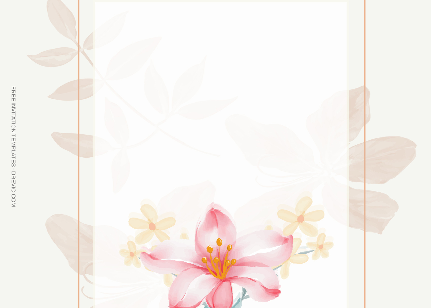 7+ Sweet Pink Lily Floral Invitation Templates