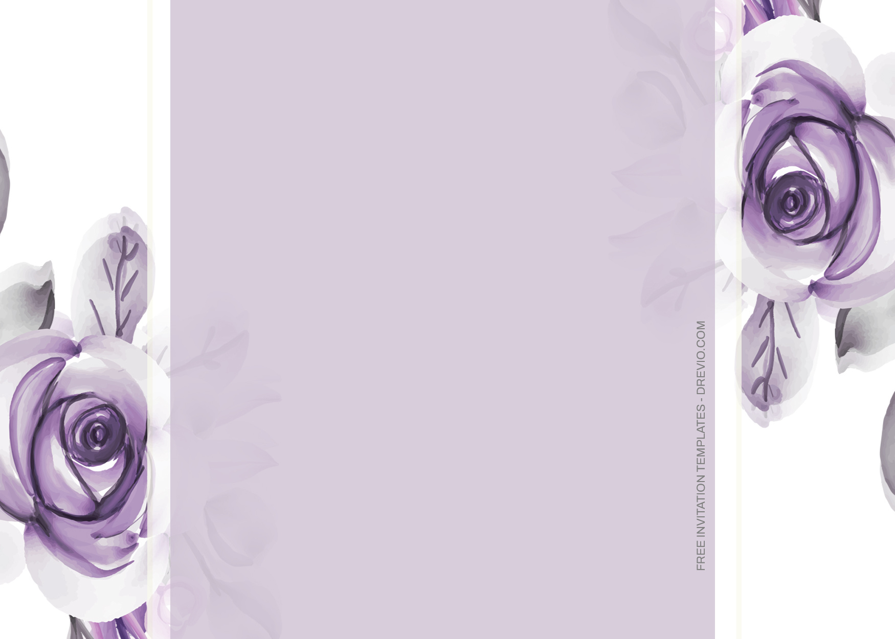 7+ Purple Watercolor Peony Floral Invitation Templates
