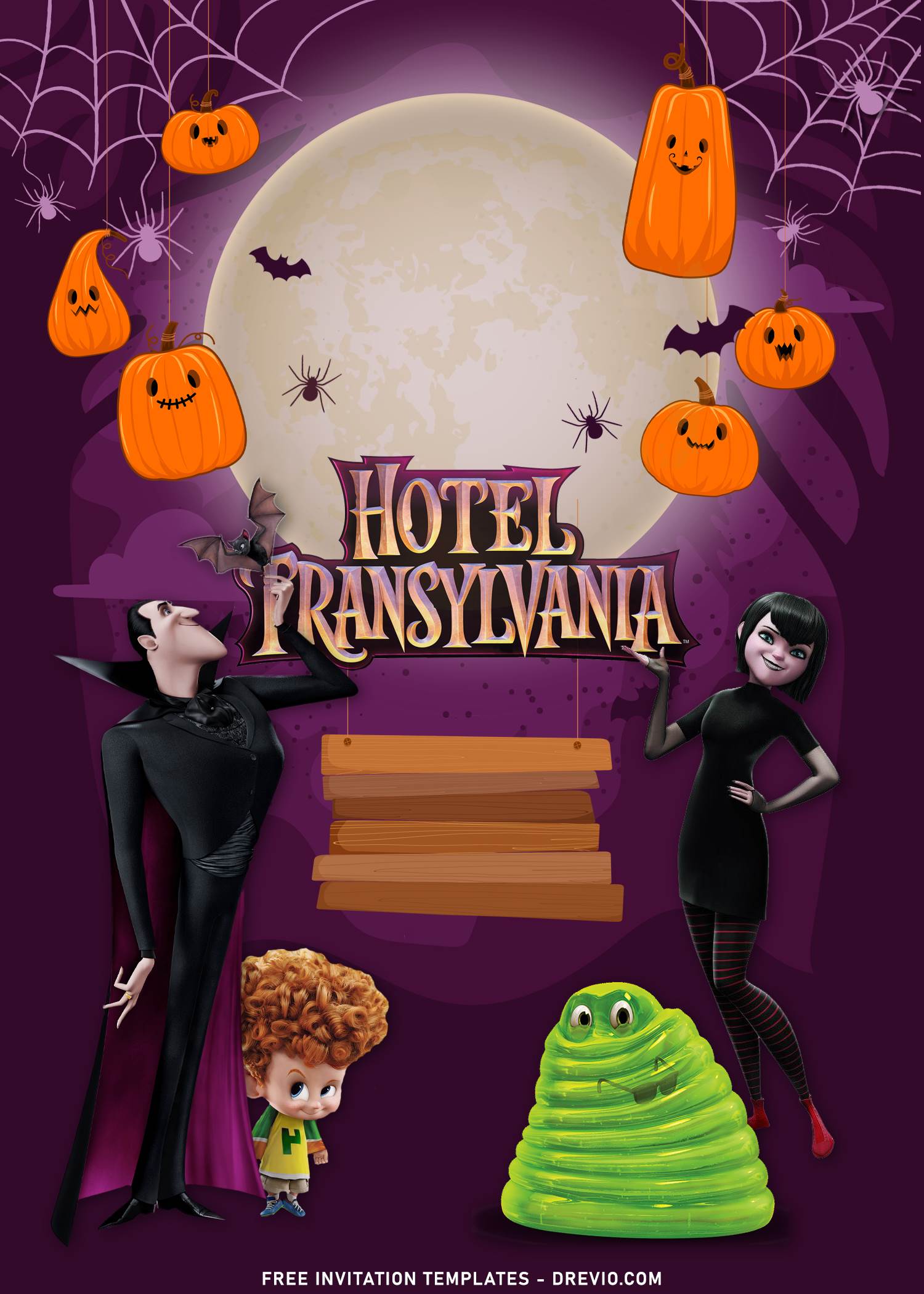 Hotel Transylvania Movie Birthday Party Invitation 20 Pack 4 Designs 