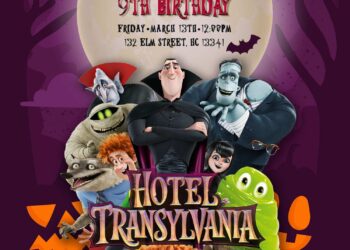 10+ Hotel Transylvania 4 Birthday Invitation Templates