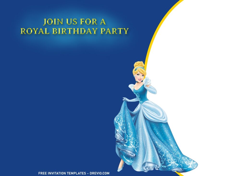 Invitation Template of 11+ Princess Cinderella Birthday Invitation Templates 1