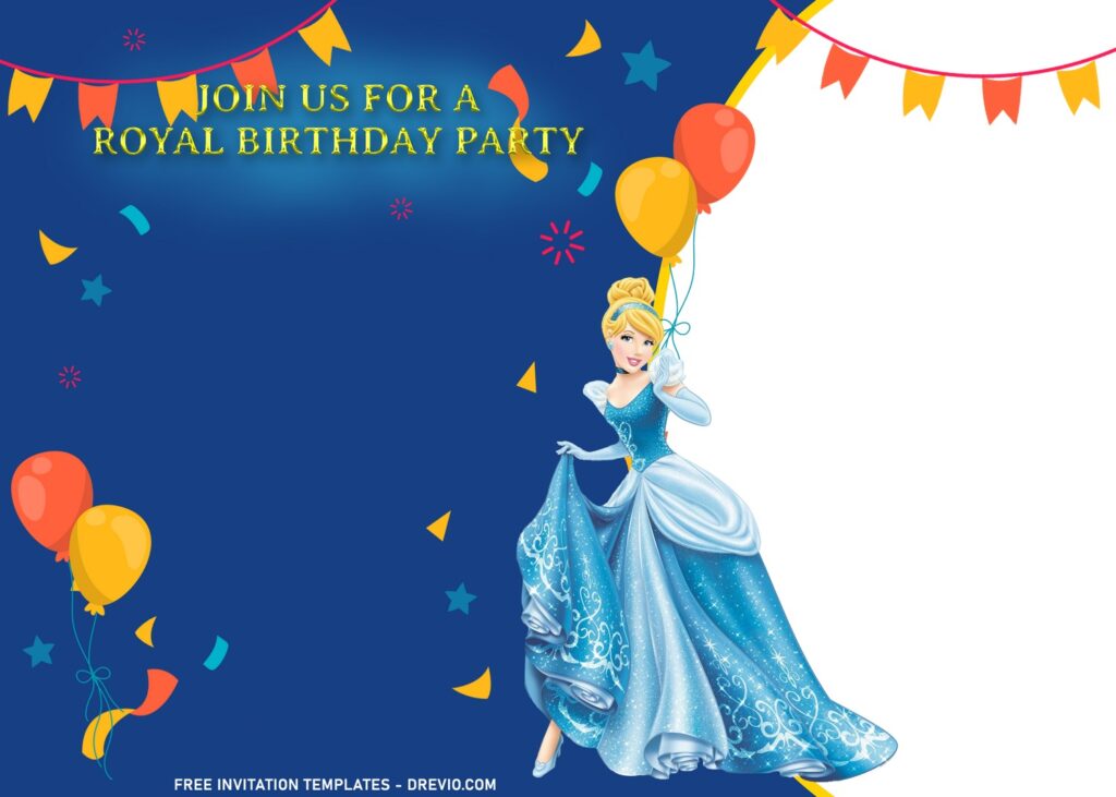 Invitation Template of 11+ Princess Cinderella Birthday Invitation Templates 9