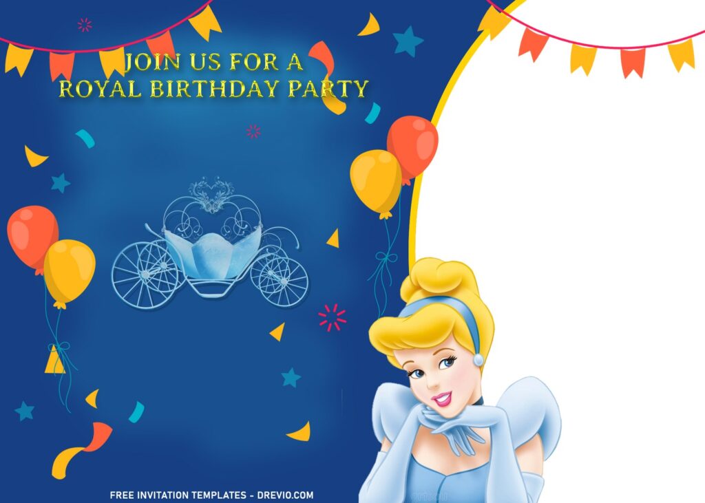 Invitation Template of 11+ Princess Cinderella Birthday Invitation Templates 8