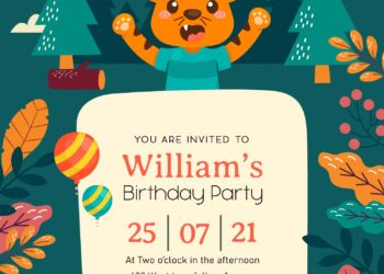 11+ Cute Safari Animals Invitation Templates For Fun Birthday Zoo Trip