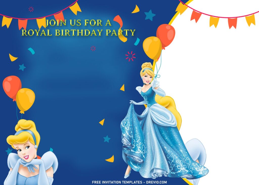 Invitation Template of 11+ Princess Cinderella Birthday Invitation Templates 7