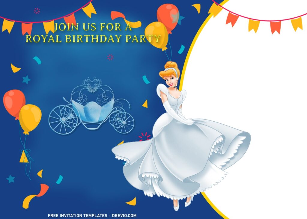 Invitation Template of 11+ Princess Cinderella Birthday Invitation Templates 6