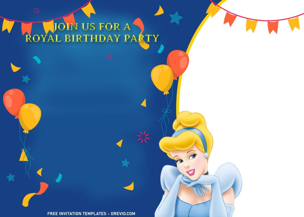 Invitation Template of 11+ Princess Cinderella Birthday Invitation Templates 5