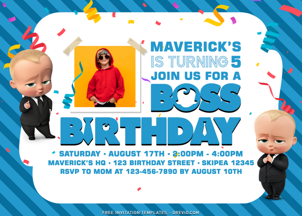 7+ Boss Baby Birthday Invitation Templates