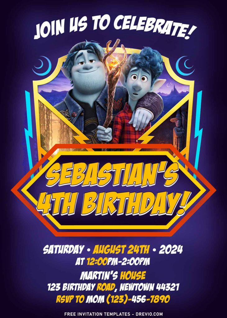 7+ Disney Onward Birthday Invitation Templates For Your Kid's Birthday