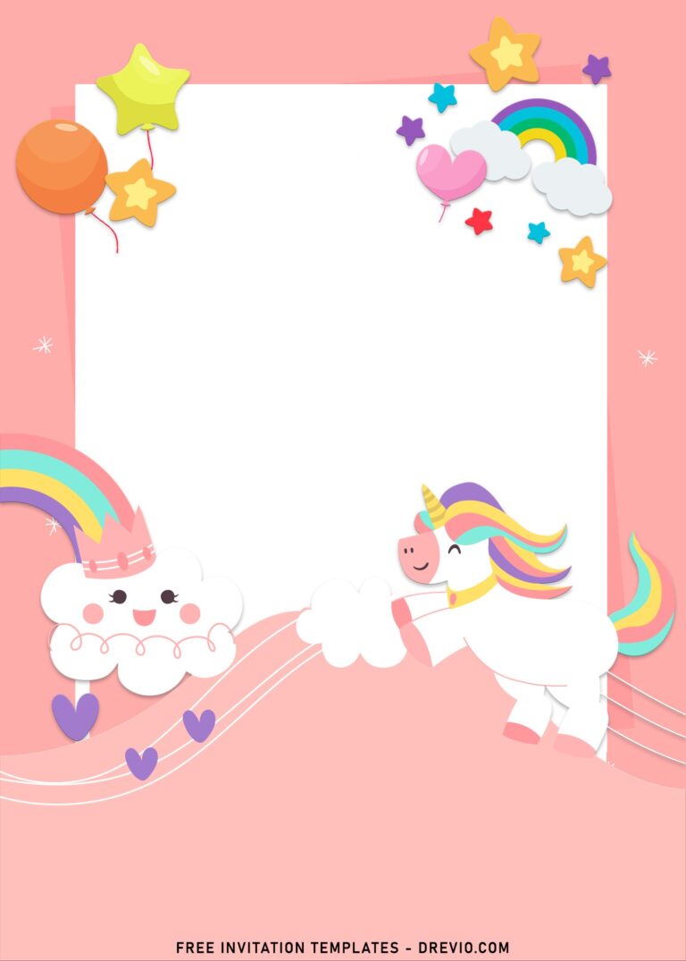 8+ Unicorn Girl Birthday Invitation Templates For Your Daughter’s ...