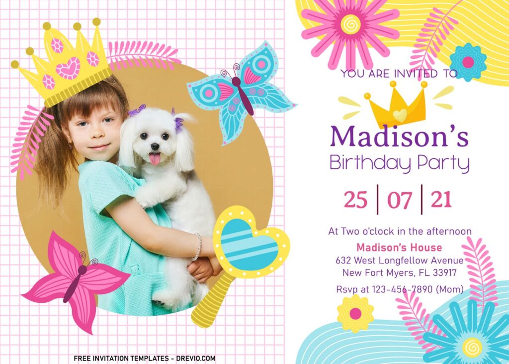 7+ Princess And Floral Birthday Invitation Templates