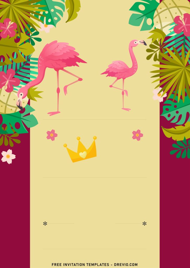 7+ Festive Summer Flamingo Birthday Invitation Templates with adorable pink flamingo