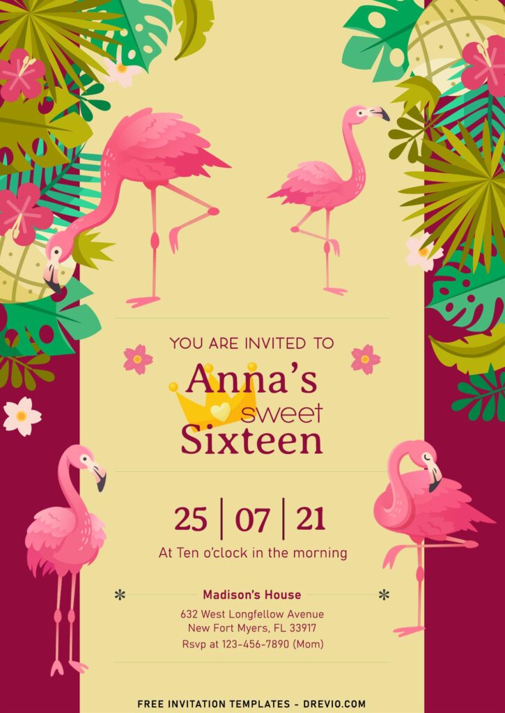 7+ Festive Summer Flamingo Birthday Invitation Templates