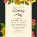 7+ Vibrant Floral And Botanical Birthday Invitation Templates