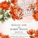 7+ Beautiful Watercolor Rose Save The Date Wedding Invitation Templates
