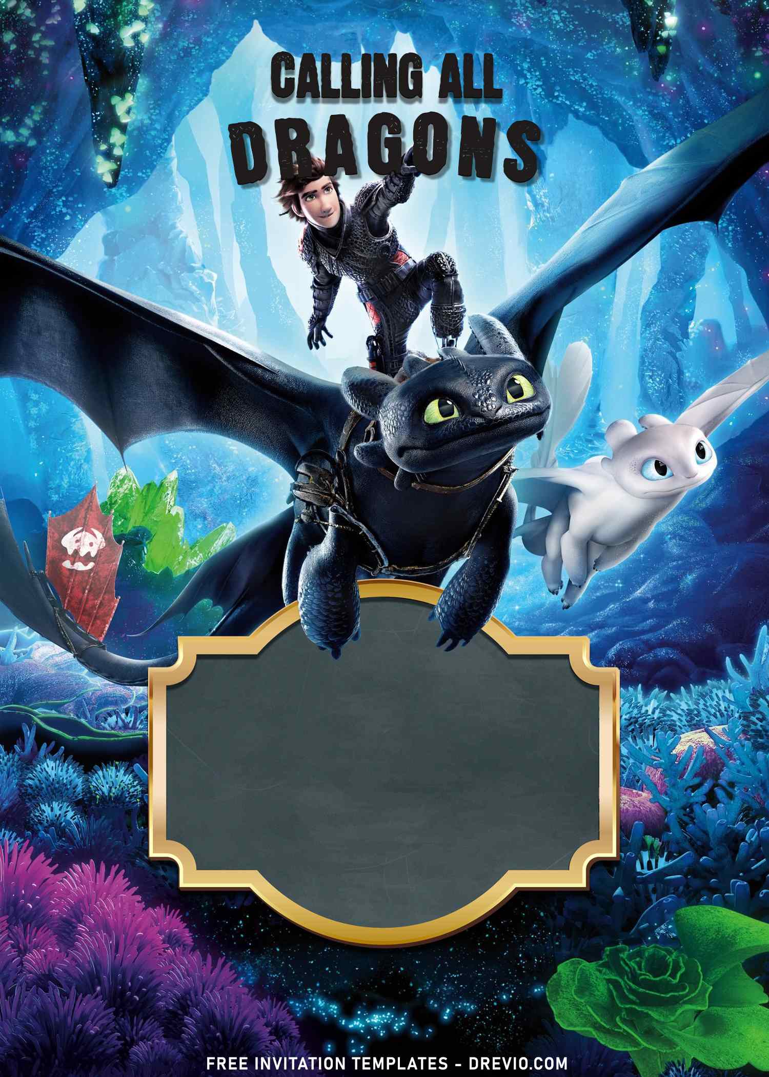 8+ How To Train Your Dragon Birthday Invitation Templates | Download ...