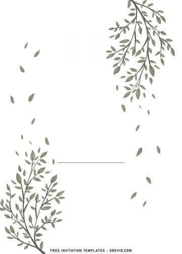 8+ Minimalist Eucalyptus Foliage Wedding Invitation Templates - Drevio ...