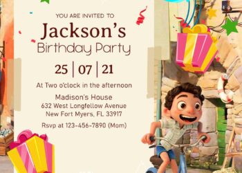 8+ Disney Luca Birthday Invitation Templates