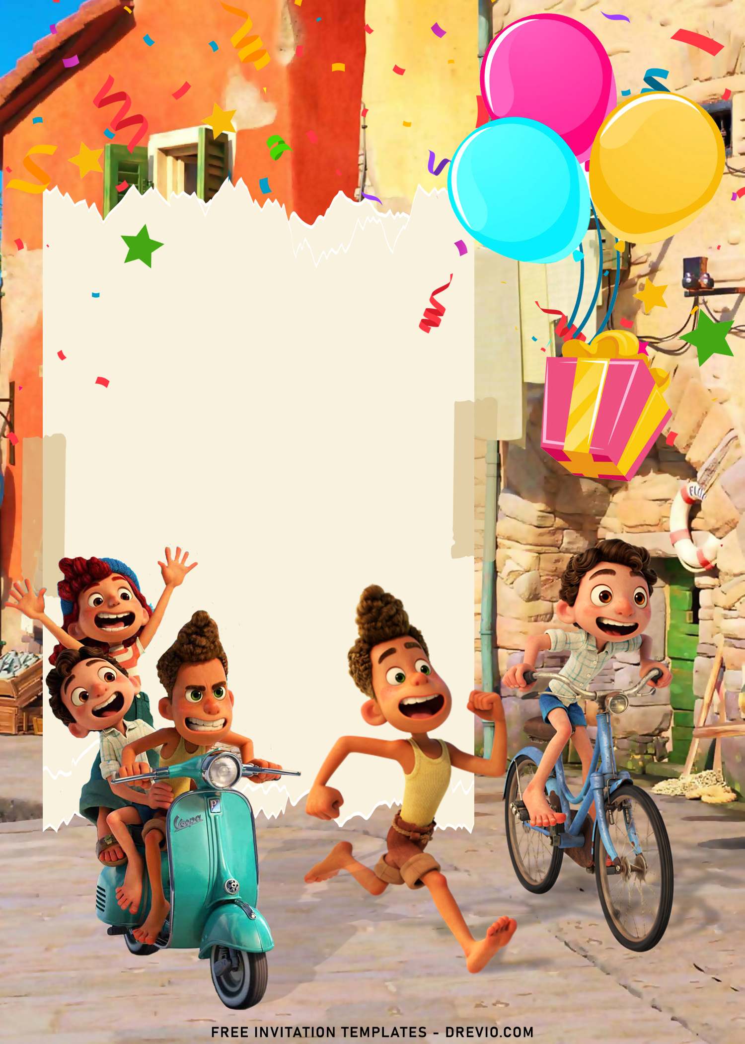 8+ Disney Luca Birthday Invitation Templates For Your Kid's